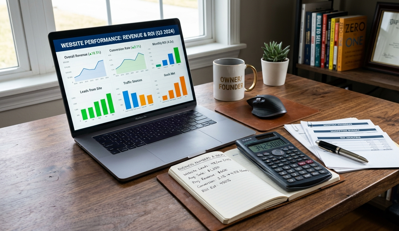 Website ROI calculator for local businesses